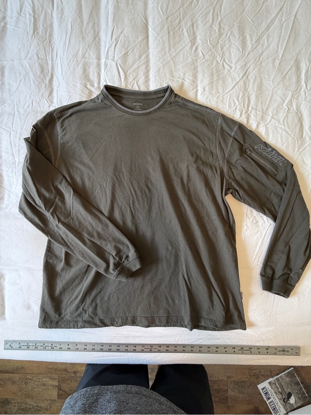 Men's Kuhl 3xl Long Sleeve Crew Shirt - Olive